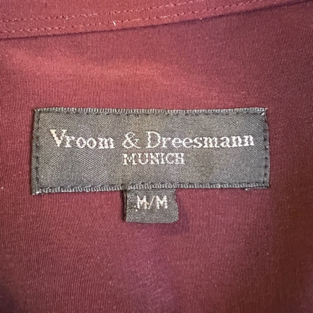 Vroom & Dreesmann Munich Men Medium Dutch Long Sleeve Silky Hidden Button Shirt - Picture 3 of 5